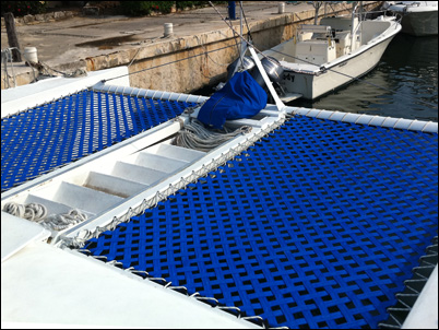 2in 3Ply Vinyl Coated Webbing Custom Catamaran Net